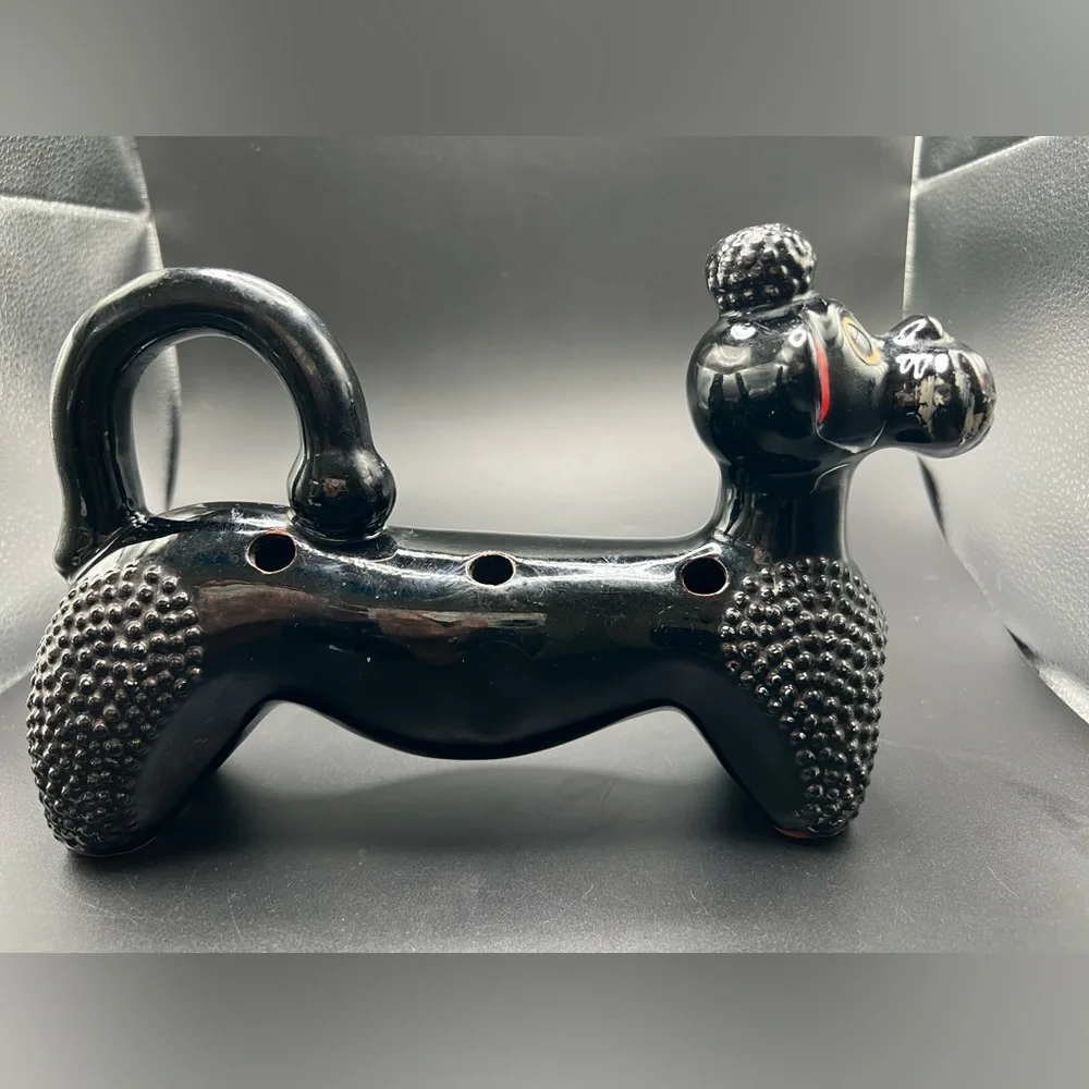 Redware Japan poodle spice rack